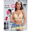 imageAvidlove Lace Bralette for Women V Neck Tank Top Spaghetti Strap Tube Slim Camisole Lingerie with Detachable PaddedChampagne