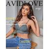 imageAvidlove Lace Bralette for Women V Neck Tank Top Spaghetti Strap Tube Slim Camisole Lingerie with Detachable PaddedGray