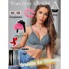 imageAvidlove Lace Bralette for Women V Neck Tank Top Spaghetti Strap Tube Slim Camisole Lingerie with Detachable PaddedGray