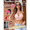 imageAvidlove Lace Bralette for Women V Neck Tank Top Spaghetti Strap Tube Slim Camisole Lingerie with Detachable PaddedPink