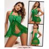 imageAvidlove Lingerie for Women Sexy Halter Lace Babydoll Dress Open Front Chemise Boudoir Nighty XS5XLRoyal Green