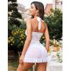 imageAvidlove Lingerie for Women Sexy Halter Lace Babydoll Dress Open Front Chemise Boudoir Nighty XS5XLSolid White