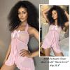 imageAvidlove Lingerie for Women Sexy Halter Lace Babydoll Dress Open Front Chemise Boudoir Nighty XS5XLSweet Pink