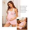 imageAvidlove Lingerie for Women Sexy Halter Lace Babydoll Dress Open Front Chemise Boudoir Nighty XS5XLSweet Pink