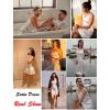 imageAvidlove Sexy Sleepwear for Women Satin Lingerie Chemise Slip Nightgown Dress
