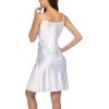 imageAvidlove Sexy Sleepwear for Women Satin Lingerie Chemise Slip Nightgown Dress