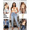 imageAvidlove Shapewear Bodysuit for Women Body Shaper Tummy Control Shapewear Plus Size Body Suits with Snap CrotchBeige