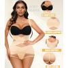 imageAvidlove Shapewear Bodysuit for Women Body Shaper Tummy Control Shapewear Plus Size Body Suits with Snap CrotchBeigeu Shape Bust