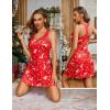 imageAvidlove Sleepwear for Women Tank Nightgown Chemise Racerback Sleeveless Sleep DressChristmas Print