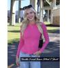 imageAvidlove Women Double Lined Basic Fitted T Shirts Long Sleeve Crew Neck Y2K Top with Underwear SXXLRose Red