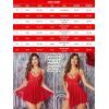 imageAvidlove Women Lace Lingerie Babydoll Sexy Chemise Exotic Nightgowns Bridal NightdressBred