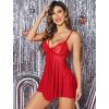 imageAvidlove Women Lace Lingerie Babydoll Sexy Chemise Exotic Nightgowns Bridal NightdressBred