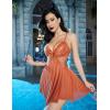 imageAvidlove Women Lace Lingerie Babydoll Sexy Chemise Exotic Nightgowns Bridal NightdressCaramel