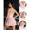 imageAvidlove Women Lace Lingerie Babydoll Sexy Chemise Exotic Nightgowns Bridal NightdressFloral Pink