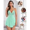 imageAvidlove Women Lace Lingerie Babydoll Sexy Chemise Exotic Nightgowns Bridal NightdressLight Green