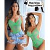 imageAvidlove Women Lingerie Lace Bodysuit Teddy Lingeries V Neck Cut Out One Piece Mini BabydollLight Green