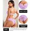 imageAvidlove Women Lingerie Lace Bodysuit Teddy Lingeries V Neck Cut Out One Piece Mini BabydollLight Purple