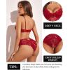 imageAvidlove Women Lingerie Lace Bodysuit Teddy Lingeries V Neck Cut Out One Piece Mini BabydollWine Red