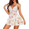 imageAvidlove Women Lingerie Sexy Chemise Nightgown Lace Babydoll Full Slip Dress SleepwearPattern 1
