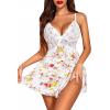 imageAvidlove Women Lingerie Sexy Chemise Nightgown Lace Babydoll Full Slip Dress SleepwearPattern 1