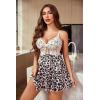 imageAvidlove Women Lingerie Sexy Chemise Nightgown Lace Babydoll Full Slip Dress SleepwearPettern 4