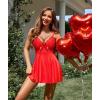 imageAvidlove Women Lingerie Sexy Chemise Nightgown Lace Babydoll Full Slip Dress SleepwearRed