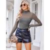 imageAvidlove Women Long Sleeve Bodysuit Turtle Neck Shapewear Body Suits Mesh One Piece Leotard Shirt Going Out Tops Fall OutfitsDeep Grey