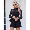 imageAvidlove Women Long Sleeve Bodysuit Turtle Neck Shapewear Body Suits Mesh One Piece Leotard Shirt Going Out Tops Fall OutfitsLeopard