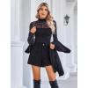 imageAvidlove Women Long Sleeve Bodysuit Turtle Neck Shapewear Body Suits Mesh One Piece Leotard Shirt Going Out Tops Fall OutfitsLeopard