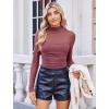 imageAvidlove Women Long Sleeve Bodysuit Turtle Neck Shapewear Body Suits Mesh One Piece Leotard Shirt Going Out Tops Fall OutfitsPurple