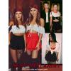 imageAvidlove Women Pleated Mini Skirt Sexy Lace Ruffle Solid Skirt Lingerie Short SkirtsBlack