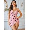 imageAvidlove Women Sexy Nightgown Lace Babydoll Chemises VNeck Modal Sleepwear Full Slip Side Slit Sleep Dress XSXXLLove Heart
