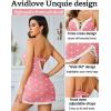 imageAvidlove Women Sexy Nightgown Lace Babydoll Chemises VNeck Modal Sleepwear Full Slip Side Slit Sleep Dress XSXXLPink Heart