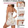 imageAvidlove Women Sexy Nightgown Lace Babydoll Chemises VNeck Modal Sleepwear Full Slip Side Slit Sleep Dress XSXXLWhite Floral