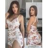 imageAvidlove Womens Lingerie Sexy Lace Babydoll V Neck Sleepwear Cotton Nightgowns for Women ChemisePink Yellow Floral