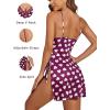 imageAvidlove Womens Lingerie Sexy Nightgown Milk Silk Sleepwear Lace Babydoll Chemise Side Slit Nightie with ThongPurple Love