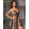 imageAvidlove Womens Lingerie Sexy Nightgown Milk Silk Sleepwear Lace Babydoll Chemise Side Slit Nightie with ThongTiggercoffee