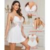 imageAvidlove Womens Nightgowns Sexy Sleepwear Chemise Lingerie Slip Dress Lace NightyWhite