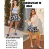 imageAvidlove Womens Pleated Skater Skirt Basic Casual High Waisted Ruffles Flared Mini Lingerie SkirtsBlack Flower