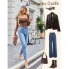 imageAvidlove Womens Square Neck Mesh Long Sleeve Bodysuit Shirts Ruched Body Suit Sexy Sheer Tops Date Night OutfitBrown