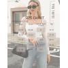 imageAvidlove Womens Square Neck Mesh Long Sleeve Bodysuit Shirts Ruched Body Suit Sexy Sheer Tops Date Night OutfitWhite