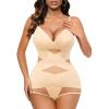imageAvidlove Shapewear Bodysuit for Women Body Shaper Tummy Control Shapewear Plus Size Body Suits with Snap CrotchBeige