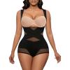imageAvidlove Shapewear Bodysuit for Women Body Shaper Tummy Control Shapewear Plus Size Body Suits with Snap CrotchBlacku Shape Bust