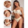 imageAvidlove 1 or 3 Pack Cheeky Underwear for Women Lace No Show Bikini Soft Breathe hipster pantiesBeige