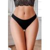 imageAvidlove 1 or 3 Pack Cheeky Underwear for Women Lace No Show Bikini Soft Breathe hipster pantiesBlacknavy Bluebeige