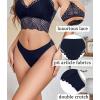 imageAvidlove 1 or 3 Pack Cheeky Underwear for Women Lace No Show Bikini Soft Breathe hipster pantiesNavy Blue