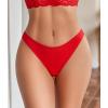 imageAvidlove 1 or 3 Pack Cheeky Underwear for Women Lace No Show Bikini Soft Breathe hipster pantiesRed