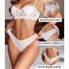 imageAvidlove 1 or 3 Pack Cheeky Underwear for Women Lace No Show Bikini Soft Breathe hipster pantiesWhite