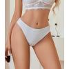 imageAvidlove 1 or 3 Pack Cheeky Underwear for Women Lace No Show Bikini Soft Breathe hipster pantiesWhite