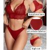imageAvidlove 1 or 3 Pack Cheeky Underwear for Women Lace No Show Bikini Soft Breathe hipster pantiesWine Red